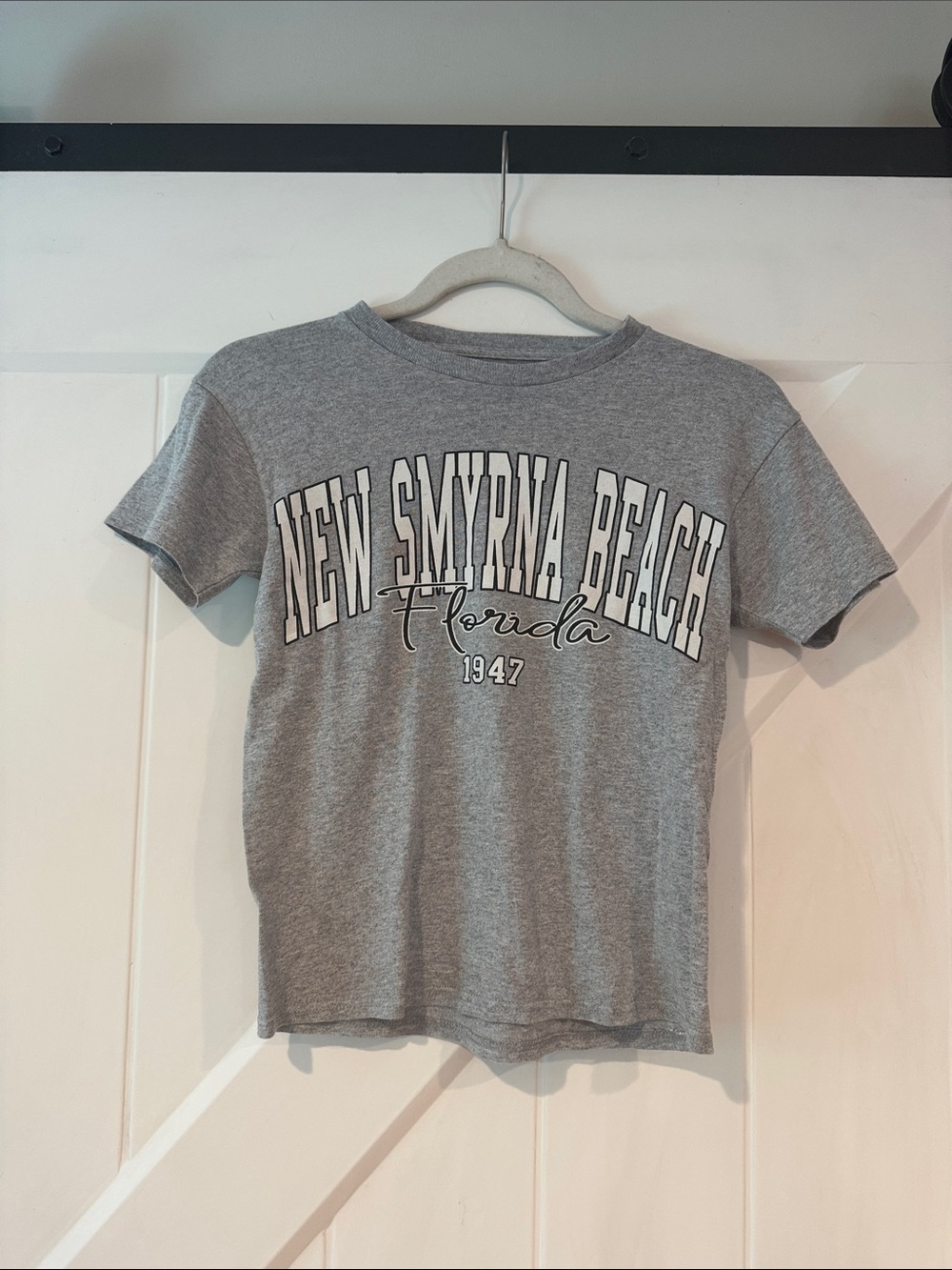 Kids vintage Gray New Smyrna Beach Florida Graphic Tee